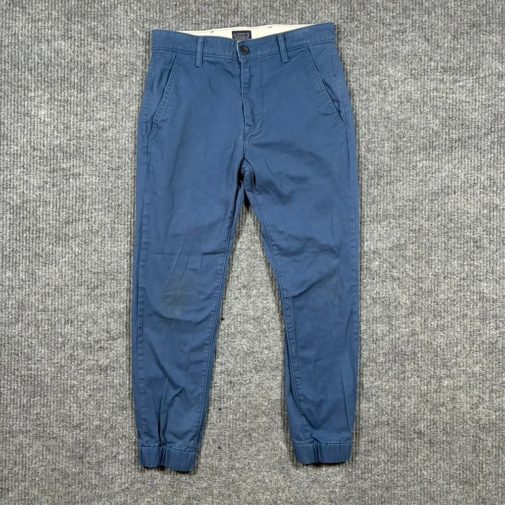 Levi's Mens Jogger Pants Size 29x30 Blue Slim Tapered Elastic Cuff Stretch Chino